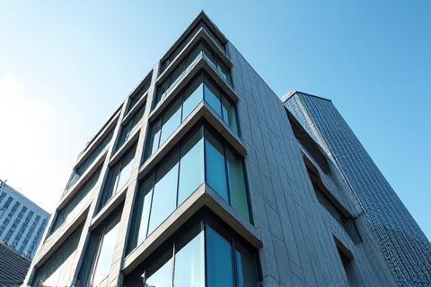 Architectural photograph of a modern building exterior.